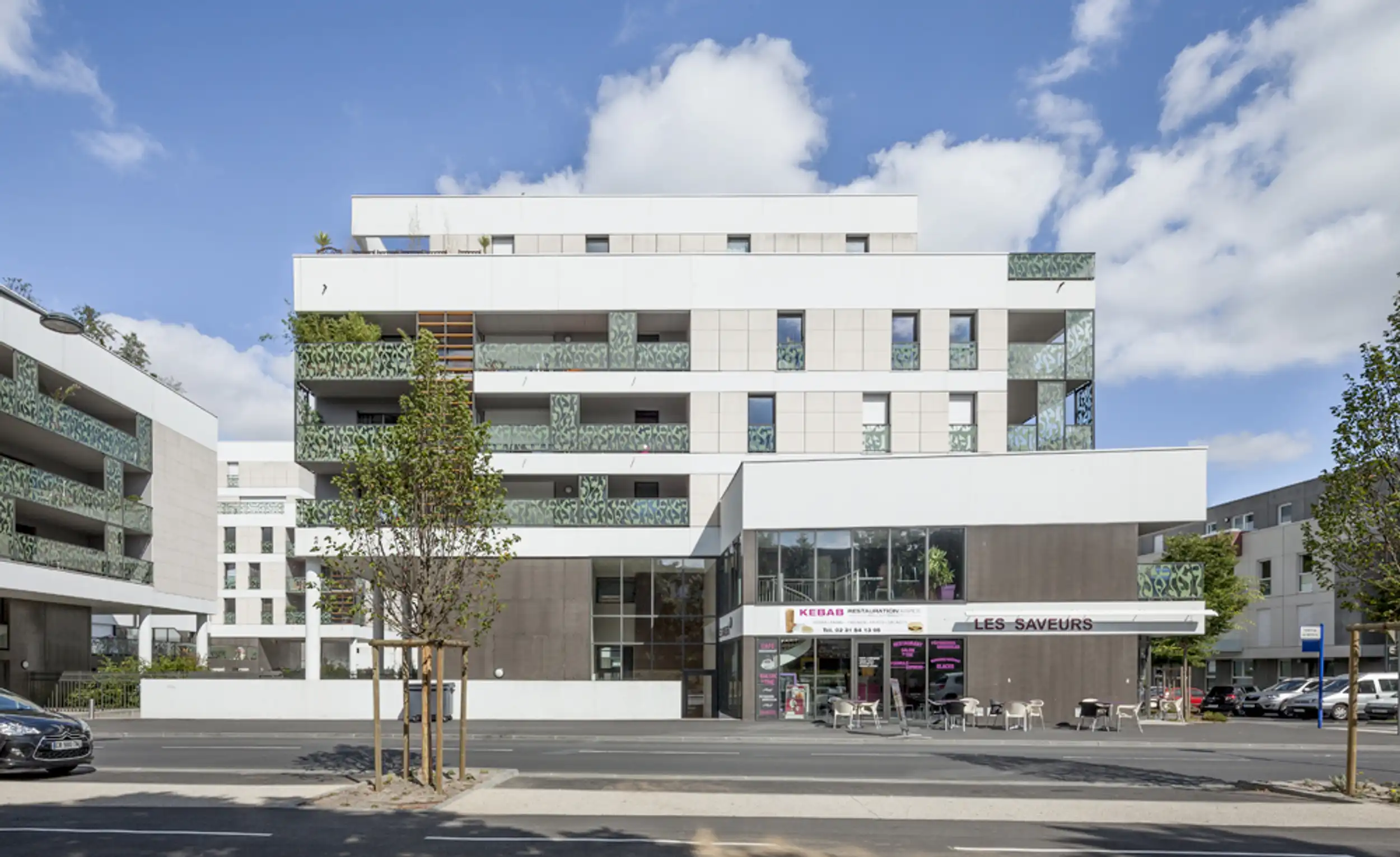 Façade sur rue de l'îlot A1 à Hérouville Saint-Clair