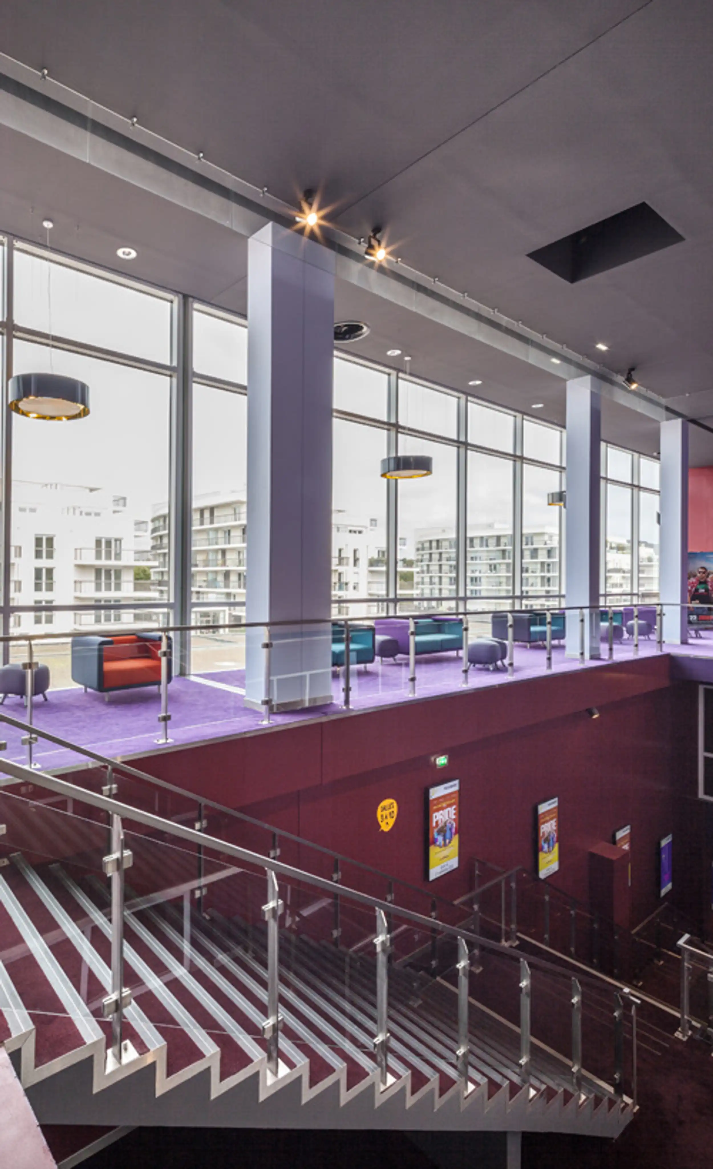 intérieur cinéma Pathé rives de l'Orne